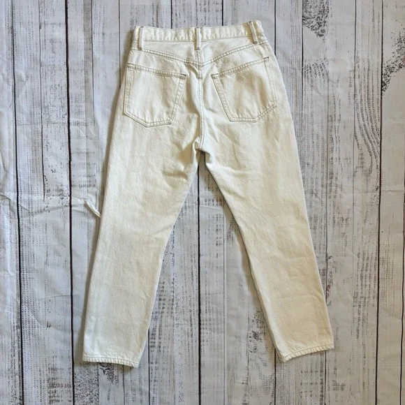 Frame Le Original Women's White Denim Jeans Size 26 Distressed - Picture 2 of 5